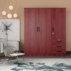 🔥🪞 3 Door Wardrobe with Drawers & Mirrors | Armario 3 Puertas