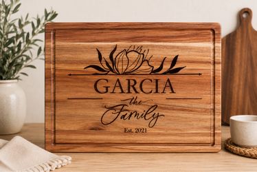Custom Engraved Wood Cutting Board