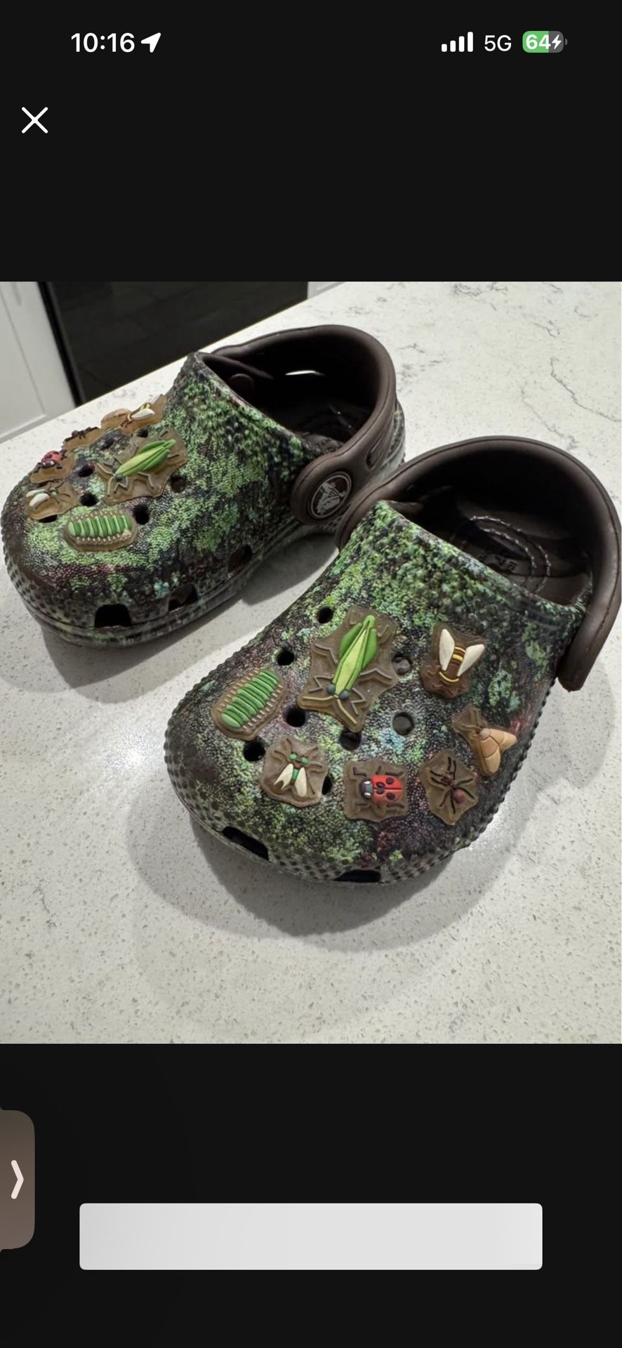 Baby Bug Crocs Size 4c
