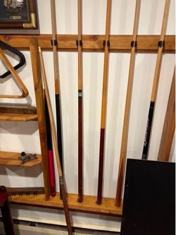 Billiard table and equipment good condition , “classic American craftsmanship”