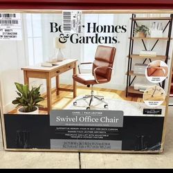 Brown Better Homes & Gardens Swivel
Office Chair, Faux Leather