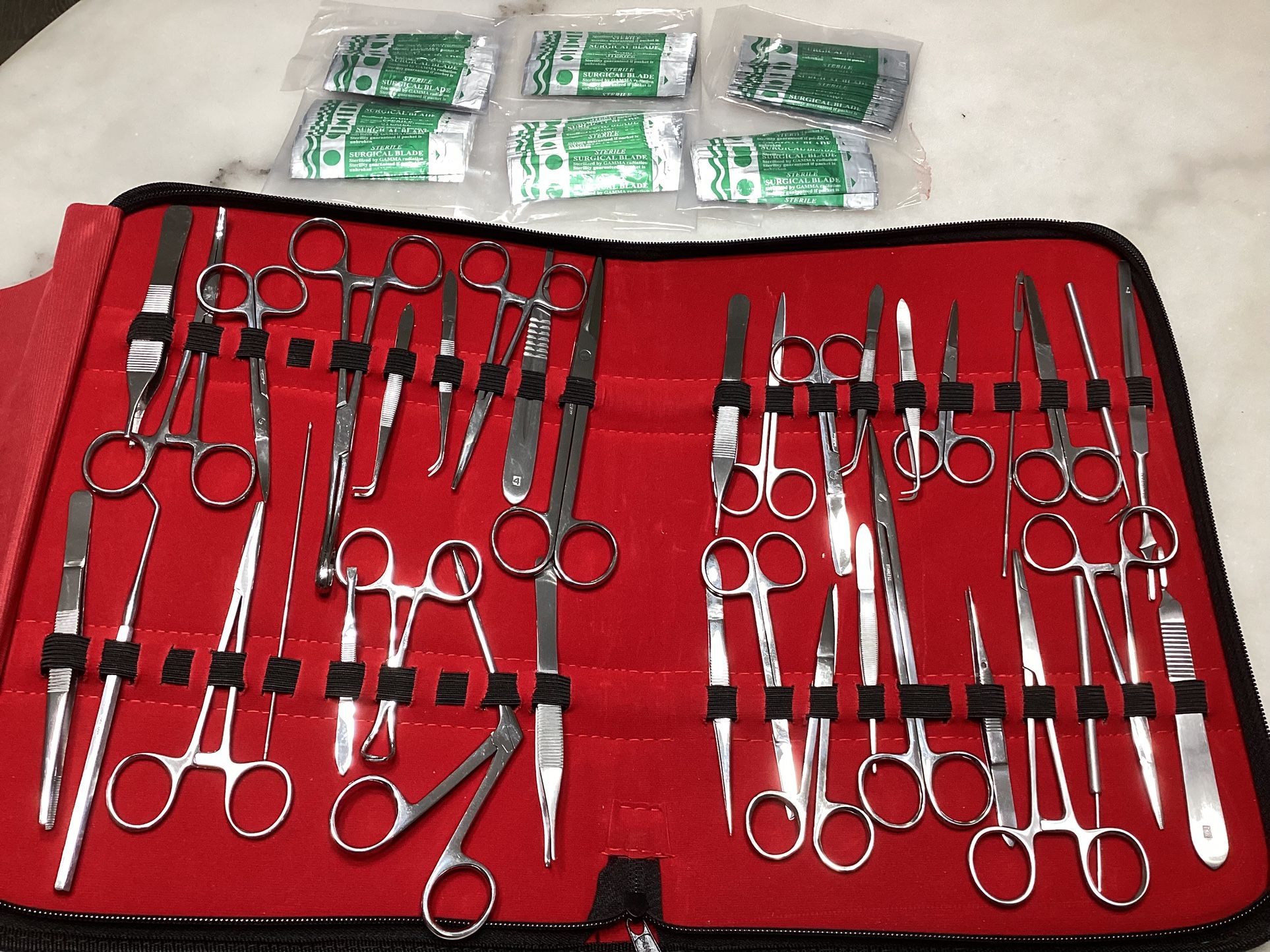 37 PC STUDENT DISSECTION KIT SURGERY SURGICAL VETERINARY INSTRUMENTS KIT