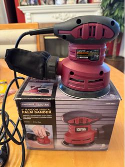 Chicago Electric 5" Random Orbital Palm Sander 93431