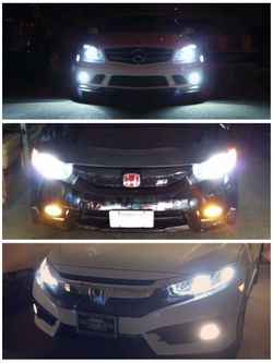 Car/Auto LED 72W 8000LM 6500K *6 Months Warranty* Headlight Bulbs Low, High, Fog, Daytime, Luces Led, 9005, 9006, 9012, H1, H3, H7, H11, H4, 9007, H13