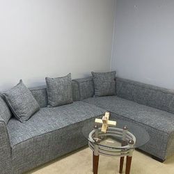 Couch Gray Sectional Sofa Delivery And Financing Available 