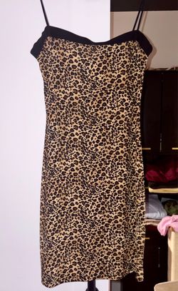 Vintage leopard mini dress