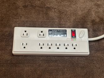 8-Outlet Surge Protector Power Strip with Long Cord