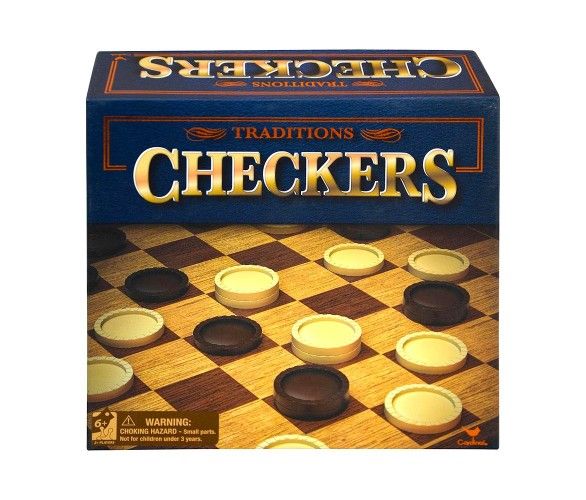 New Classic Traditional Checkers Board Game Box