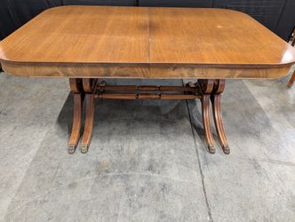 Wooden Dining Table with Claw Feet