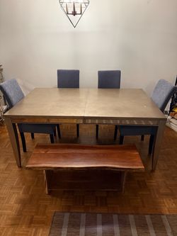 Zgallerie Pulaski Mirror Glass Gold Wood Dining Table