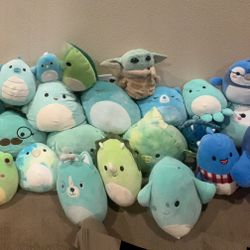 Squishmallows ( Green And Blue Collection)