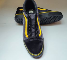 Vans X Opening Ceremony black and yellow satin old school shoes