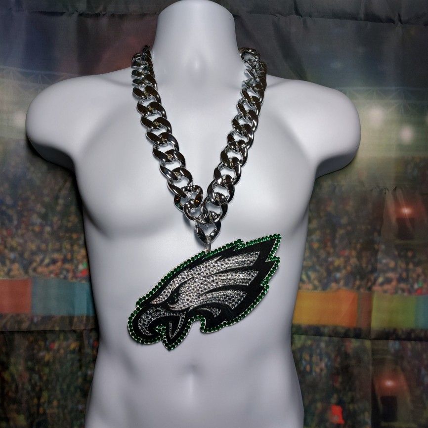 Eagles Hype Chain Necklace| Custom Fan Chain | Team Swag Fan Chain |