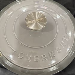 Overmont Enameled cast iron dutch oven 26cm /4.3 Qt