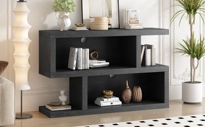 The retro design and 2-tier open shelf make it a perfect fit for any entryway