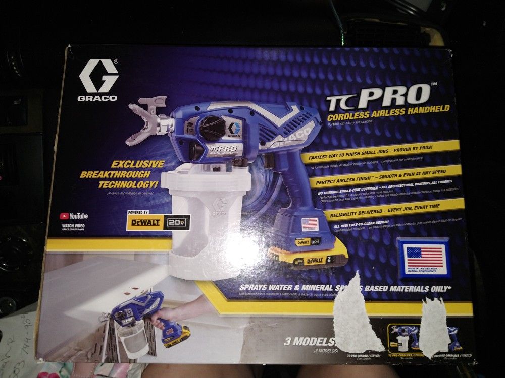 Graco TC Pro True Airless Cordless Hand Held Paint Sprayer
