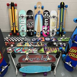 Skateboard Longboard Trucks Wheels Bearings Decks 