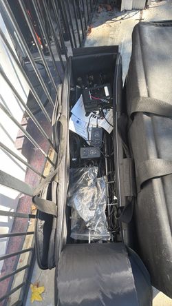 Various camera stands and lights for studio