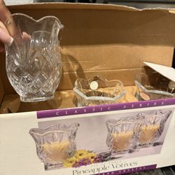 Crystal Votive Set
