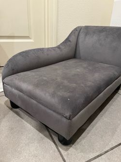 Cat Side Couches (2) - Gray Suede