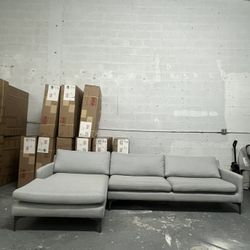 Light Gray Sectional (Delivery)