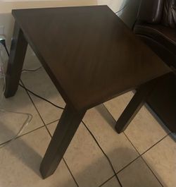 dark brown table