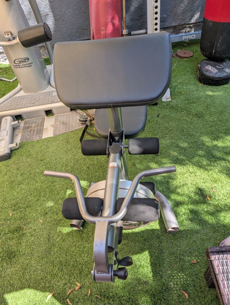 Golds gym Weight Lifting bench Press With Bicep Curl Attachment