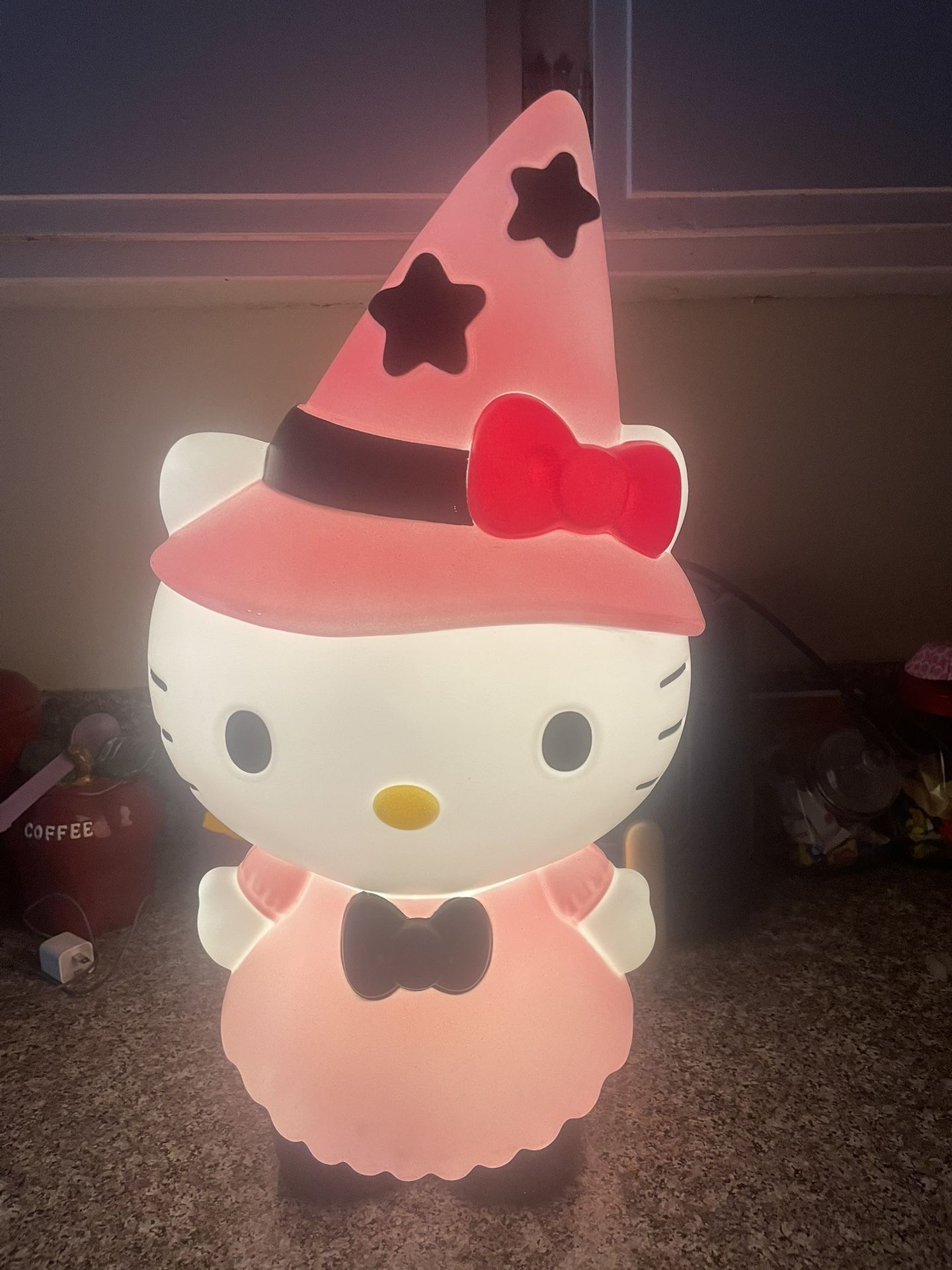 Hello Kitty Halloween Witch Blow Mold