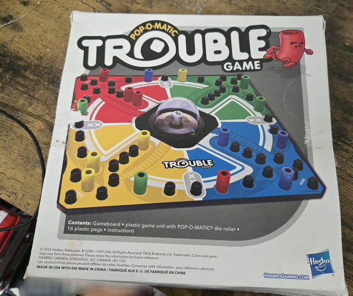 Trouble Board Game, Hasbro Family Game for 2 to 4 Players, Teacher School Supplies for Kids, Ages 5+