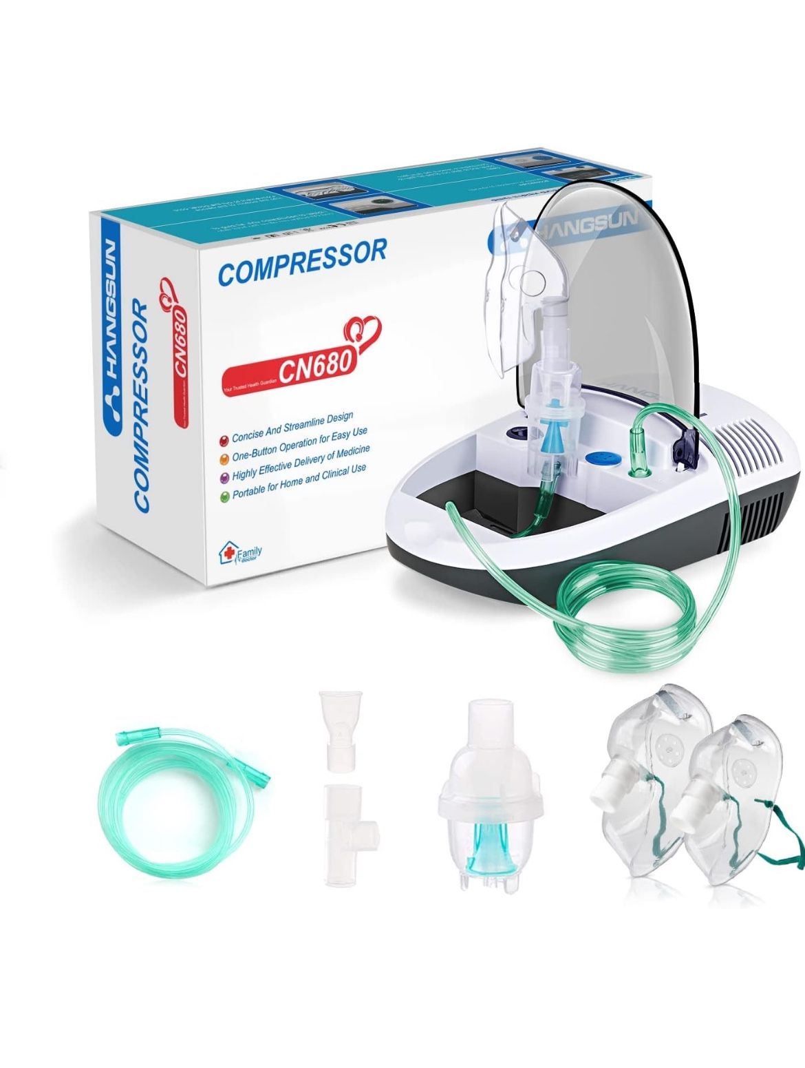 New Hangsun compressor CN680 mist breathing steamer portable