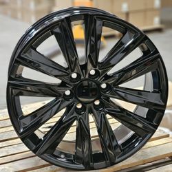 New Wheels 22" REPLICA RIMS D09 Fits Escalade Tahoe Sierra Silverado Set Of 4
