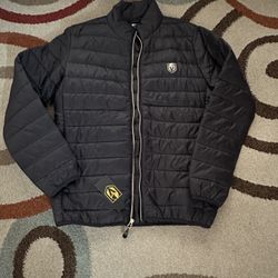Black Vegas Golden Knights puffer jacket Size M