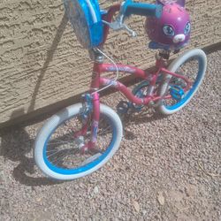 Can girls bike great for your daughter?Granddaughter, niece or cousin.\nRide's great ready to go.Perfect beginner's bike it is AN18 inch Kent. Mischle