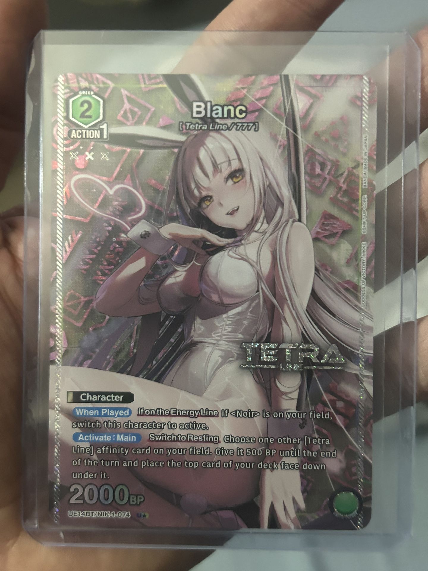 Nikke Goddess of Victory Blanc NIK-1-074 Union Arena Foil Card english