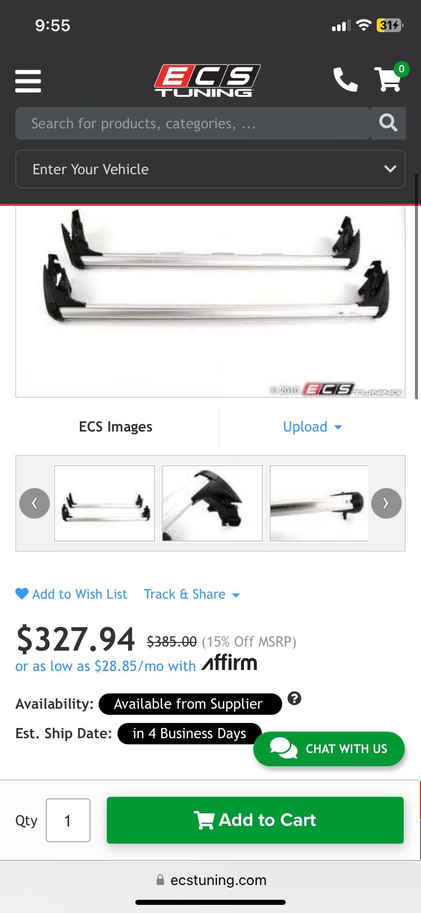 OEM VW/ Audi roof racks