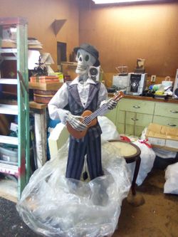 Inside outside Halloween decorations