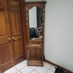 Hallway Coat Hanger/Catch All w/ Mirror