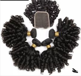 Bouncy Curly Bundles 100% Human Hair