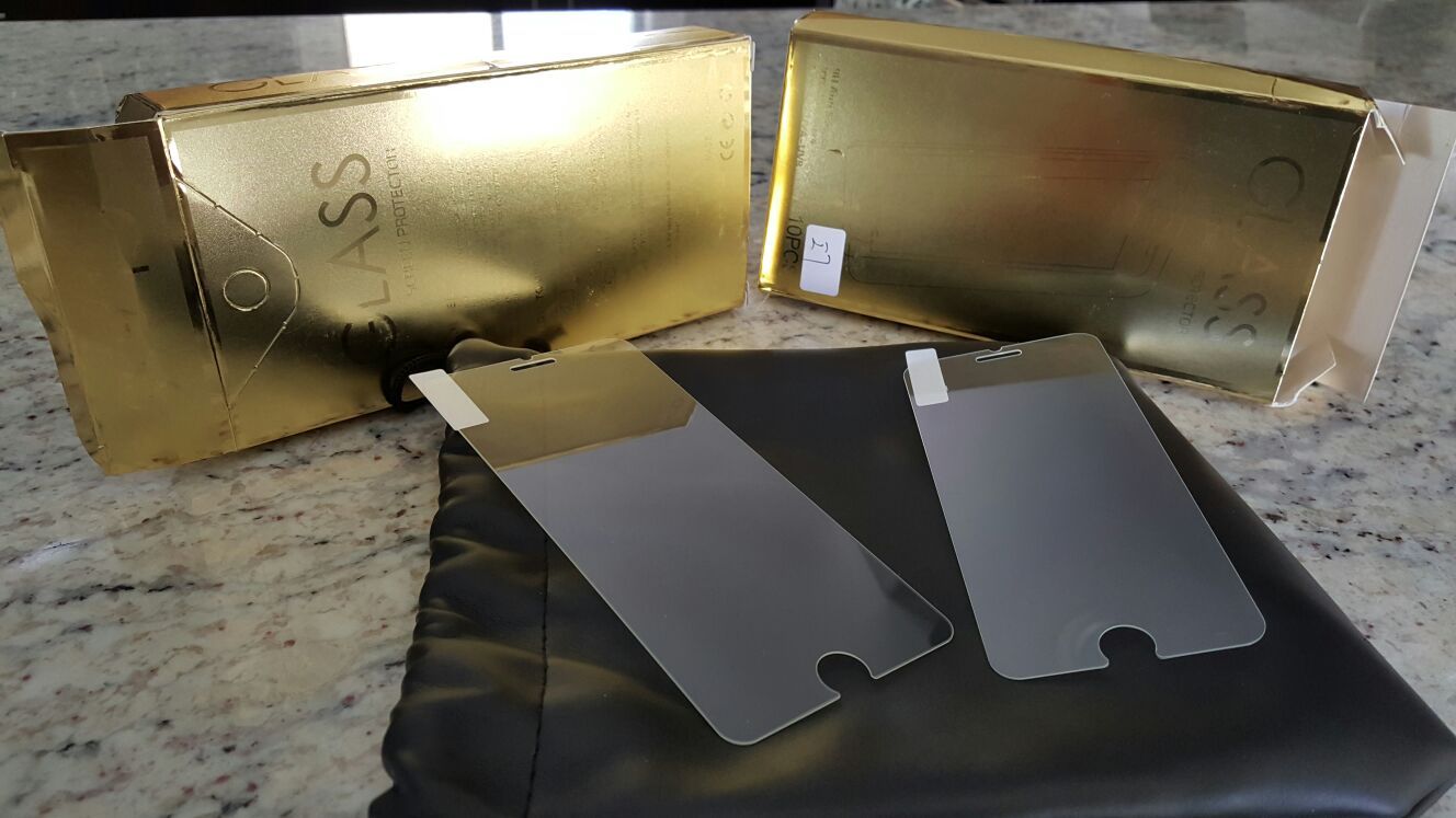 Screen Protectors IPhone 6, 6s, Plus, 7 and 7plus...tempered glass