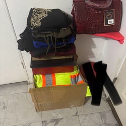 Box Of Shoes And Clothes 