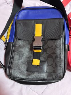 Coach Crossbody Bag Colorblock Signature Canvas