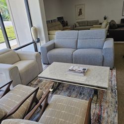 2-pc Fabric Loveseat-Nevio 