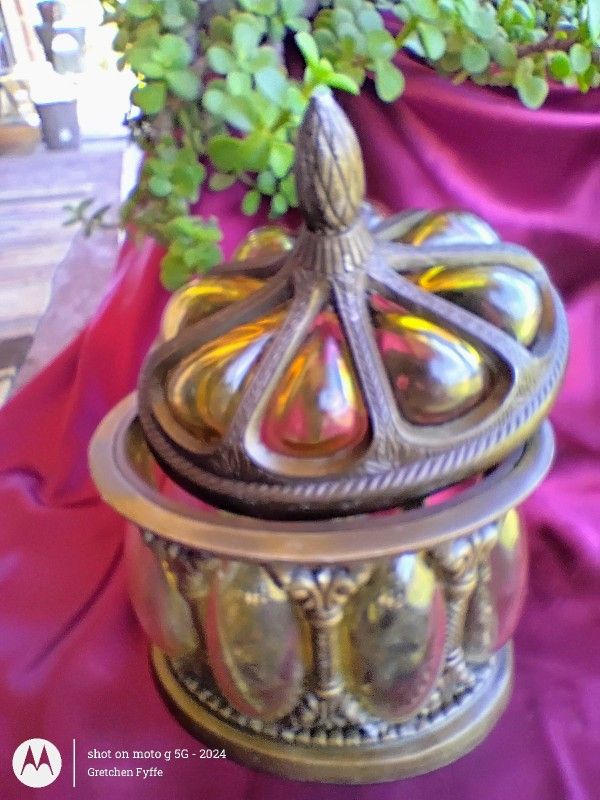 Antique Bubble Glass Apothecary Jar
