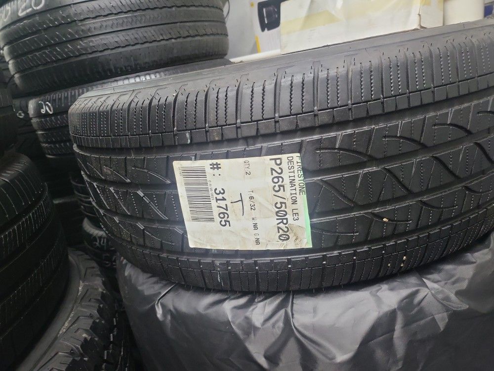 265.50R20 Good Used Tire Only $60 Free Installation