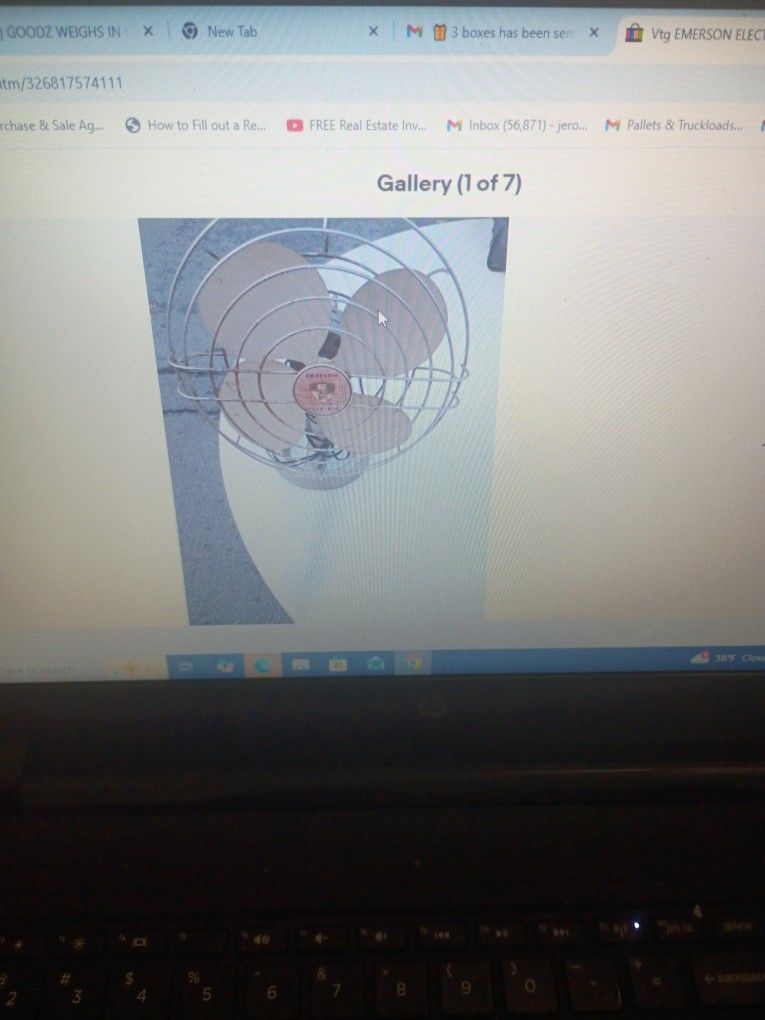 Electric Vtg Emerson 16" Oscillating Fan