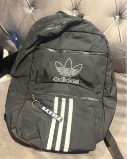 Adidas Originals National Backpack Black 3-Stripes Backpack School Bag Tillys