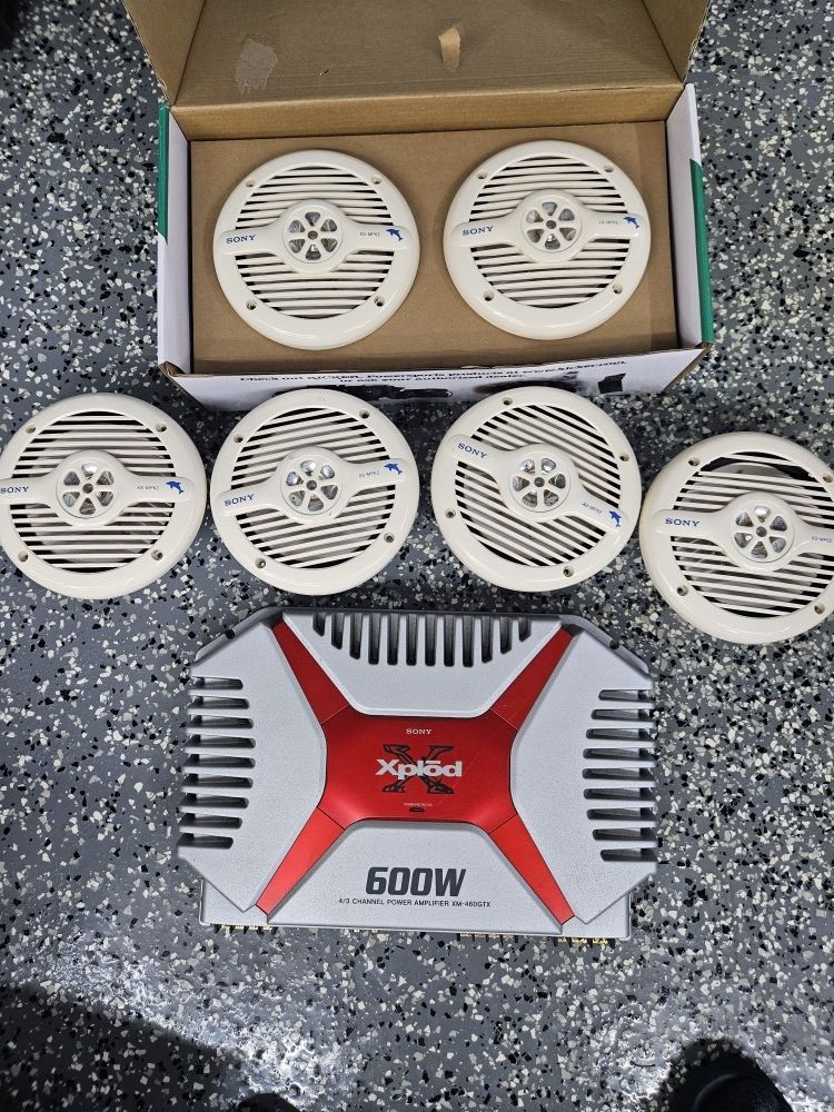 Sony Speakers and Amplifier