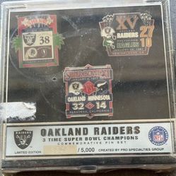 Raiders Super Bowl Pins