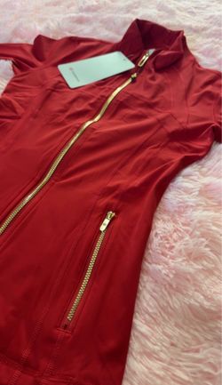 Red w/ Gold Zipper Lululemon Define Jacket