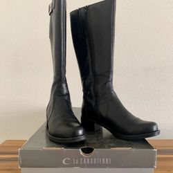 La Canadienne Poppie Black Leather Boot, 6.5Wide, Discontinued Style, Excellent Condition